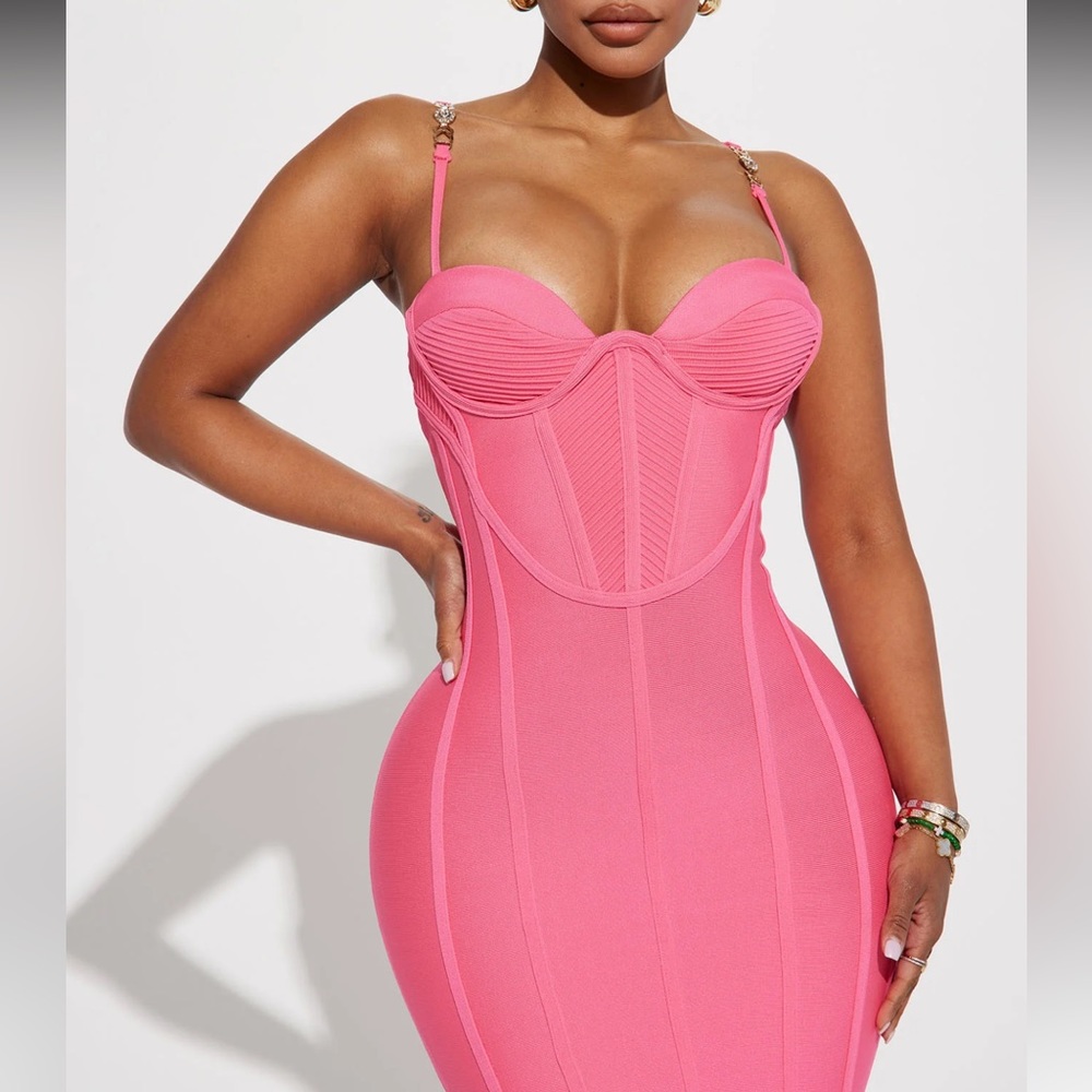 Pink bandage dress easter
